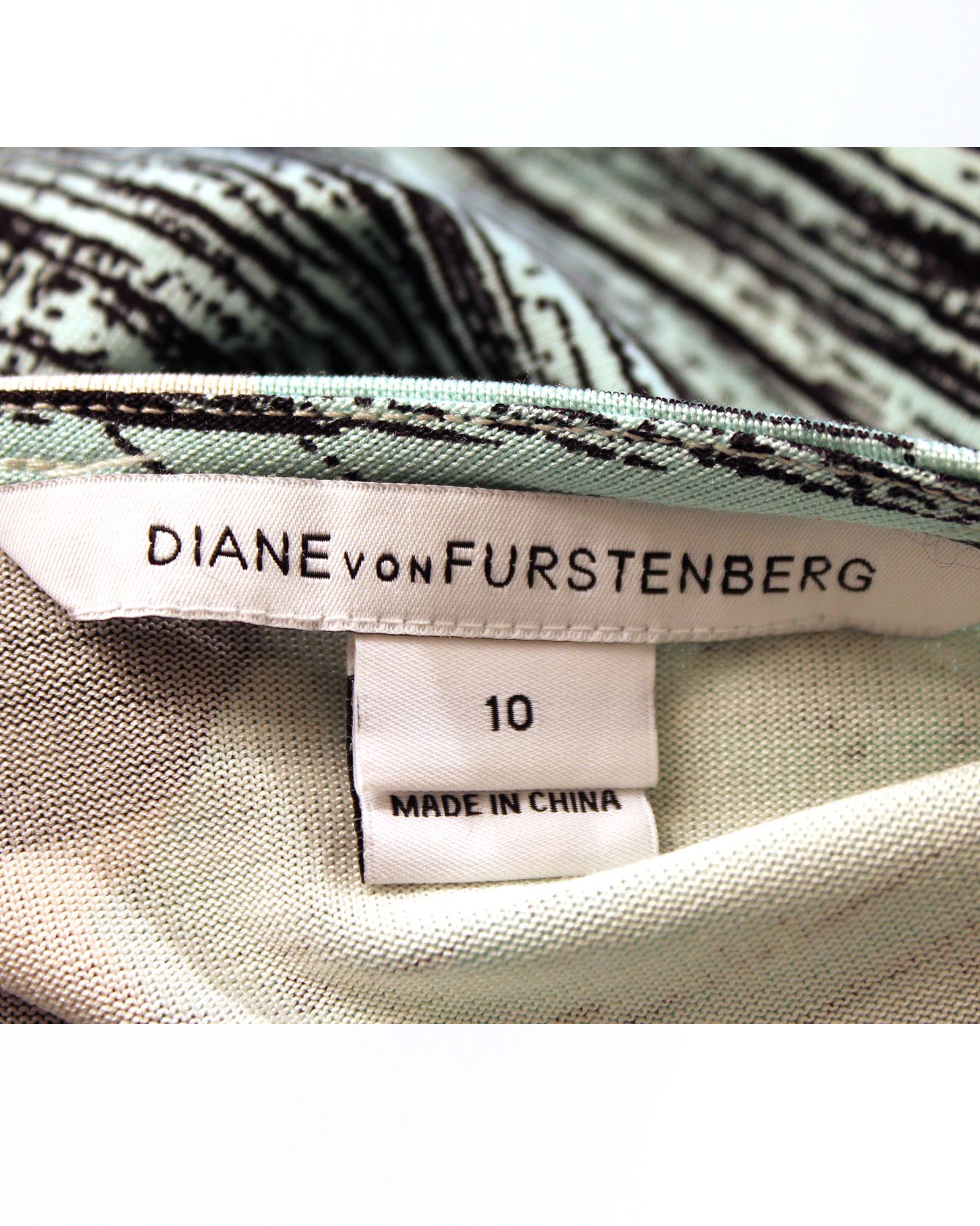 Diane Von Furstenberg Silk Wrap Valencia Rockscape Print Dress - Einna ...