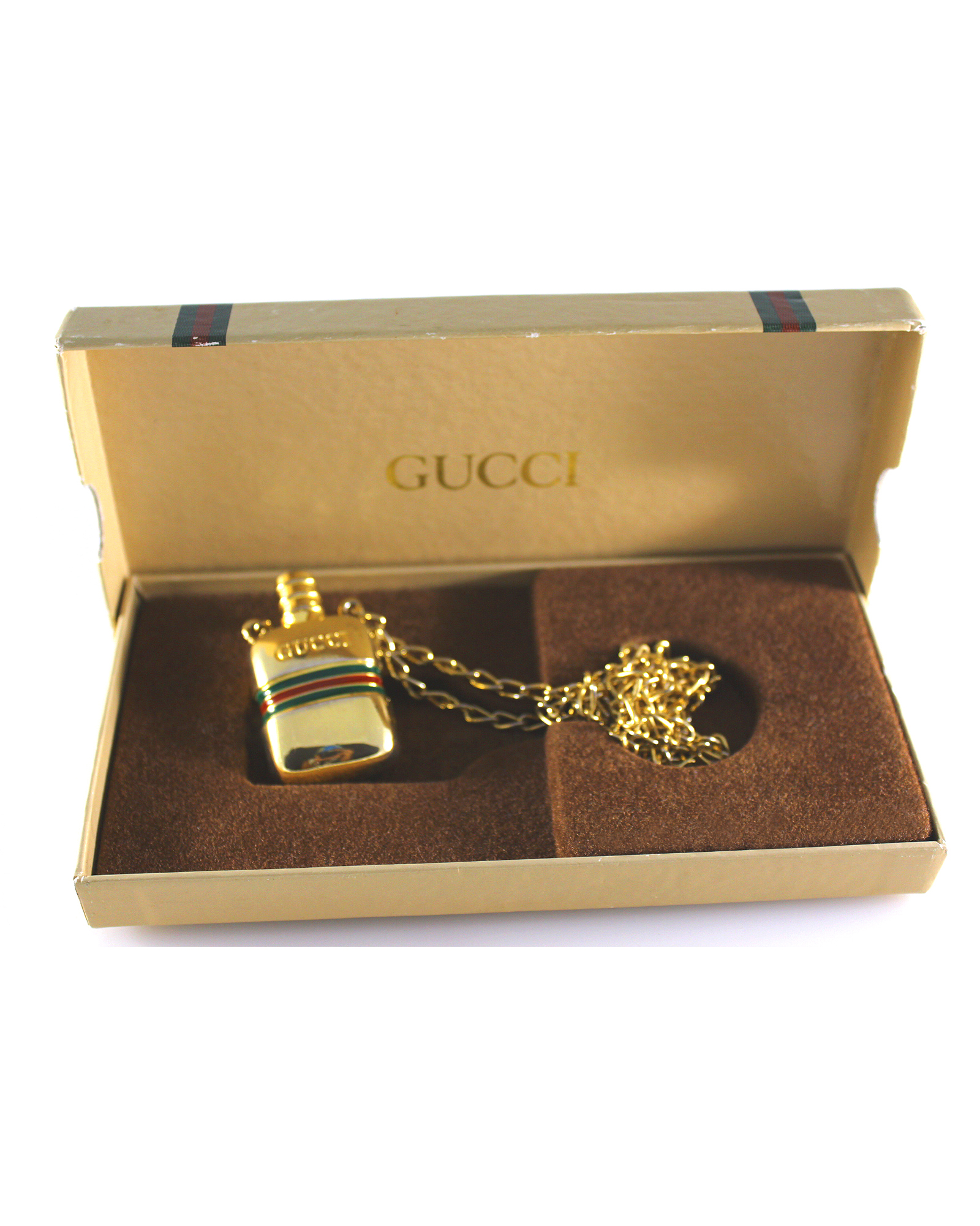 gucci perfume bottle necklace