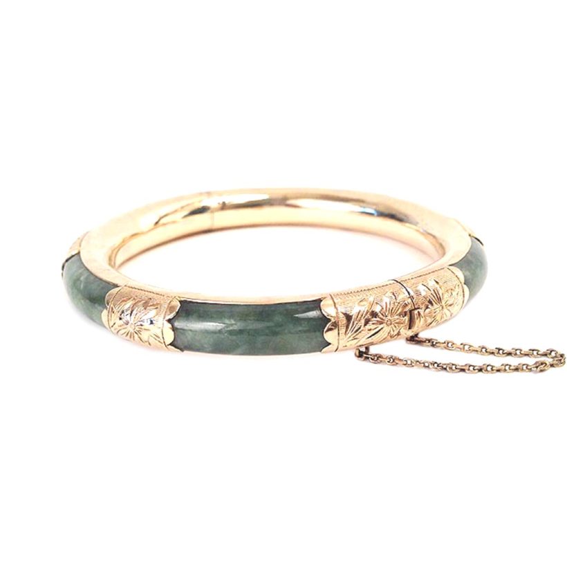 jade gold bangle