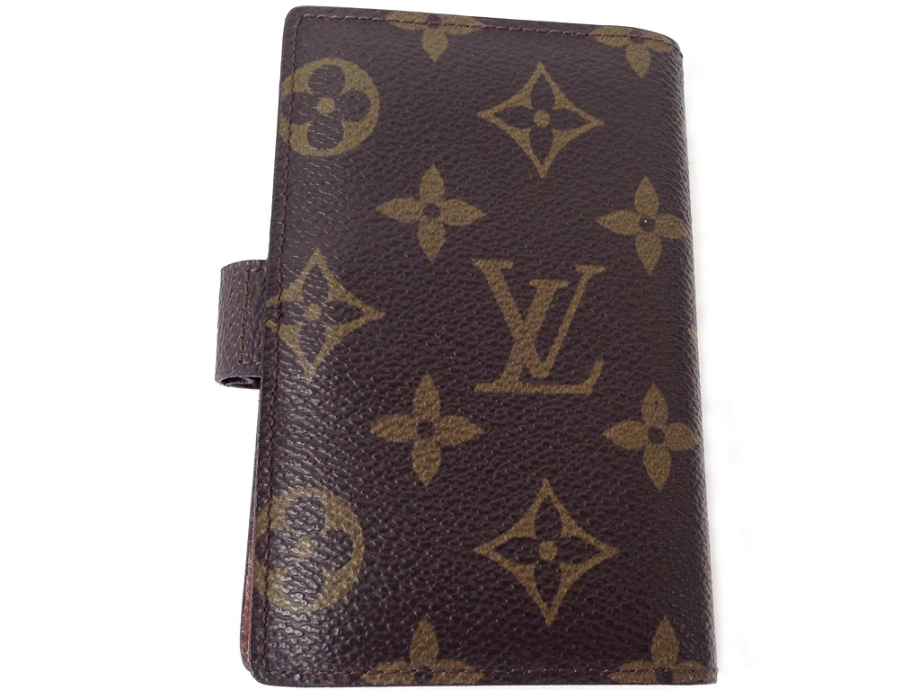 Authentic LOUIS VUITTON Address Book/Repertire 1 book Brown Paper #W607057