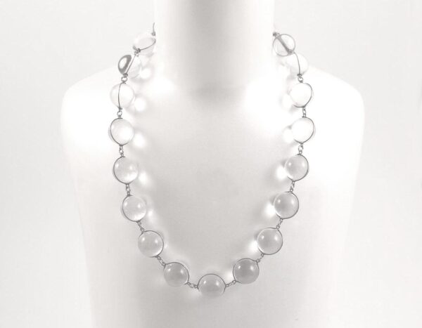 vintage pools of light rock crystal necklace
