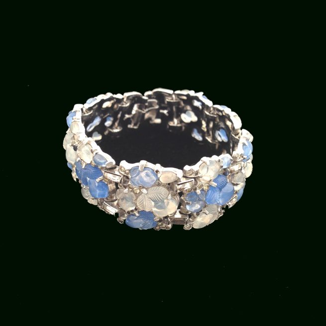 Crown Trifari Alfred Philippe moonstone bracelet