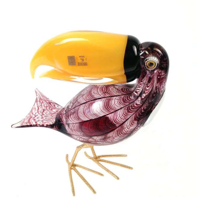 murano vintage toucan by zanetti