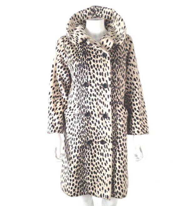 vintage faux leopard coat