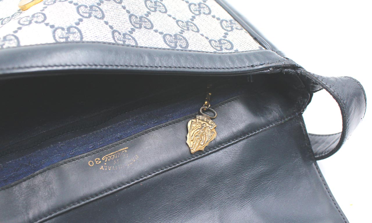 Vintage Gucci Handbag - Indigo Blue Style