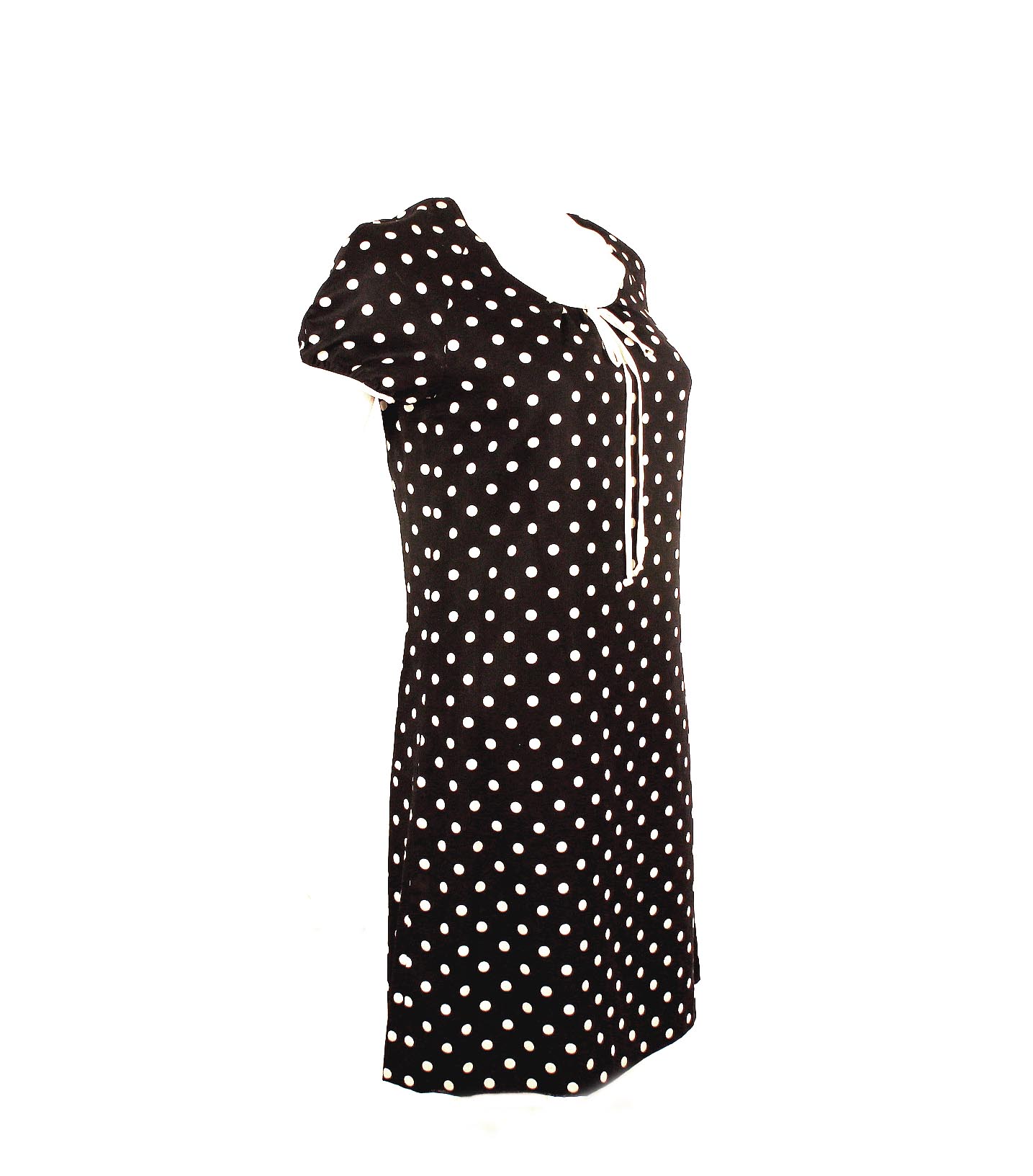 Vintage Mary Quant Ginger Group Dress Black & White Polka Dot Print ...