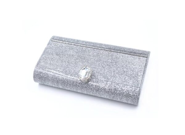 vintage Lucite Danielle originals silver clutch purse