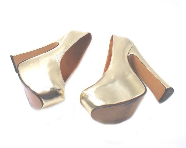 gold vivienne westwood shoes