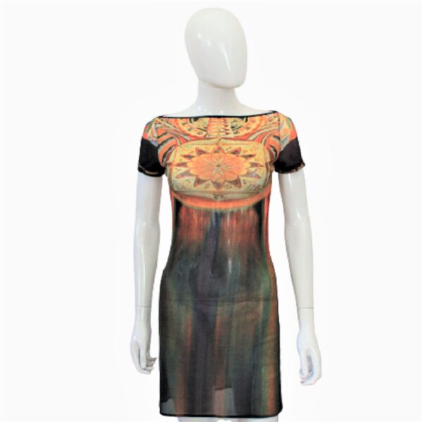 vivienne tam chakra zodiac mesh 90s dress