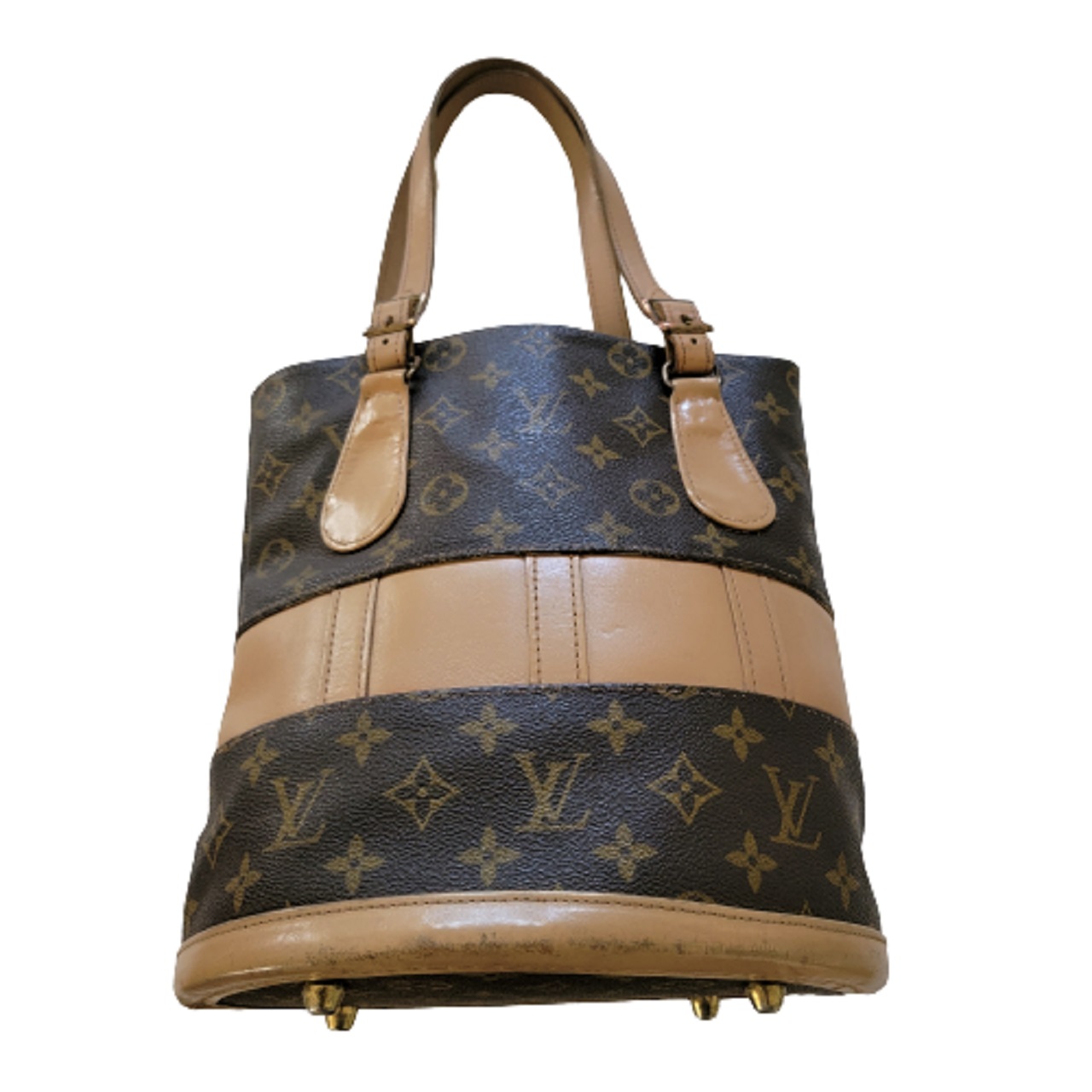 Louis Vuitton by The French Co Monogram Bucket Bag Tote and Coin Purse,  1970s