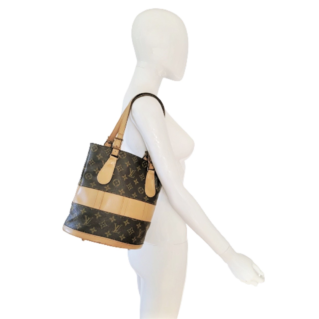 Louis Vuitton French Co Vintage Monogram Bucket Bag Made in USA