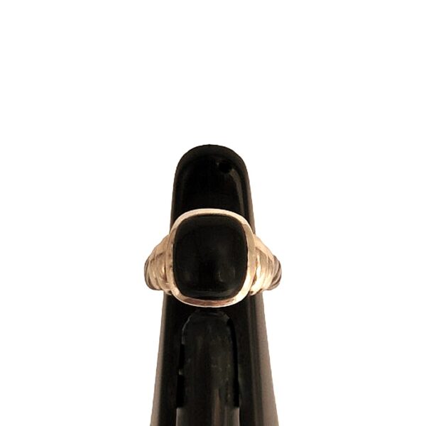 David Yurman 14k gold & sterling silver onyx noblesse ring